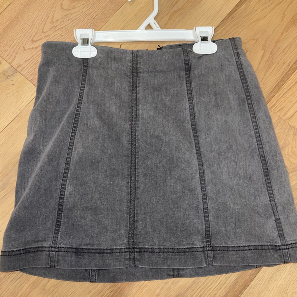 Free People charcoal grey skirt